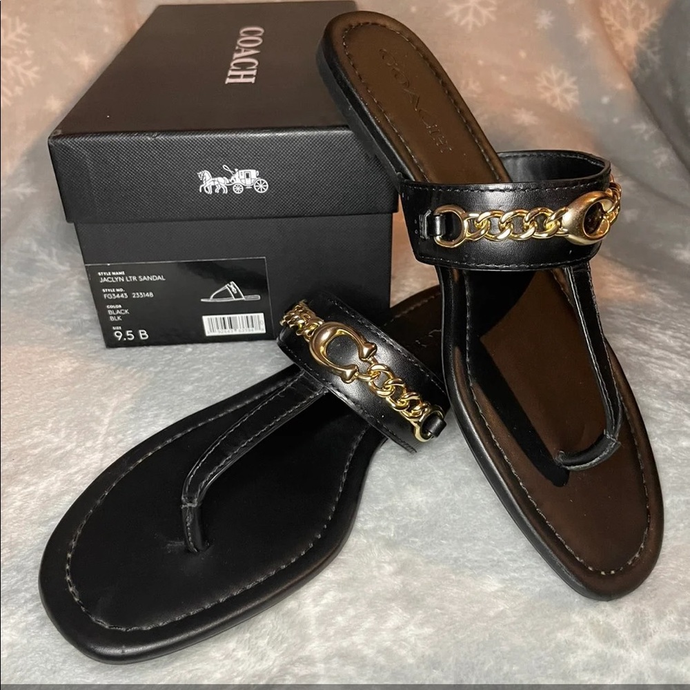 COACH Jaclyn Ltr Sandals 9.5 womens